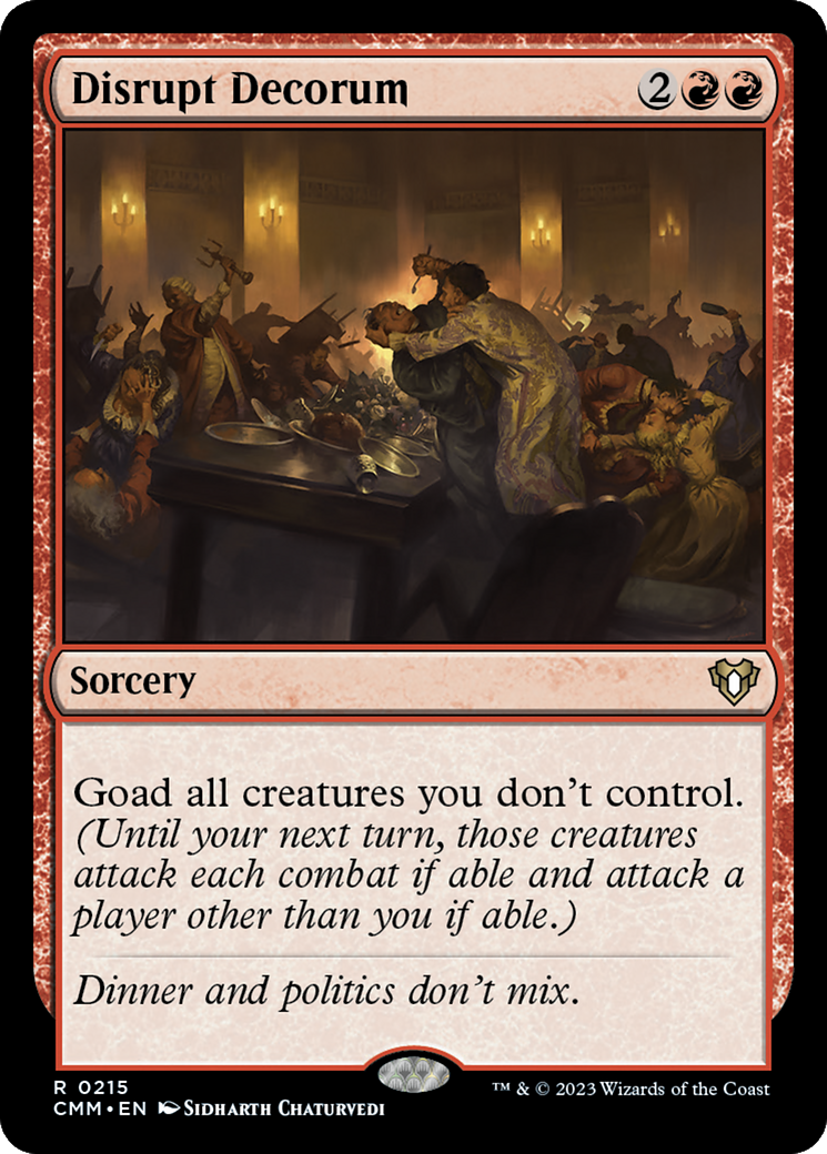 Disrupt Decorum [Commander Masters] | Card Citadel