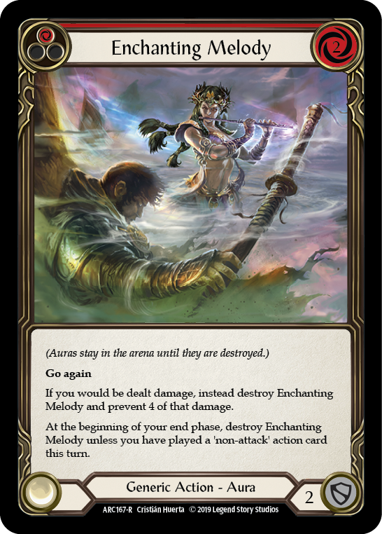 Enchanting Melody (Red) [ARC167-R] (Arcane Rising)  1st Edition Rainbow Foil | Card Citadel