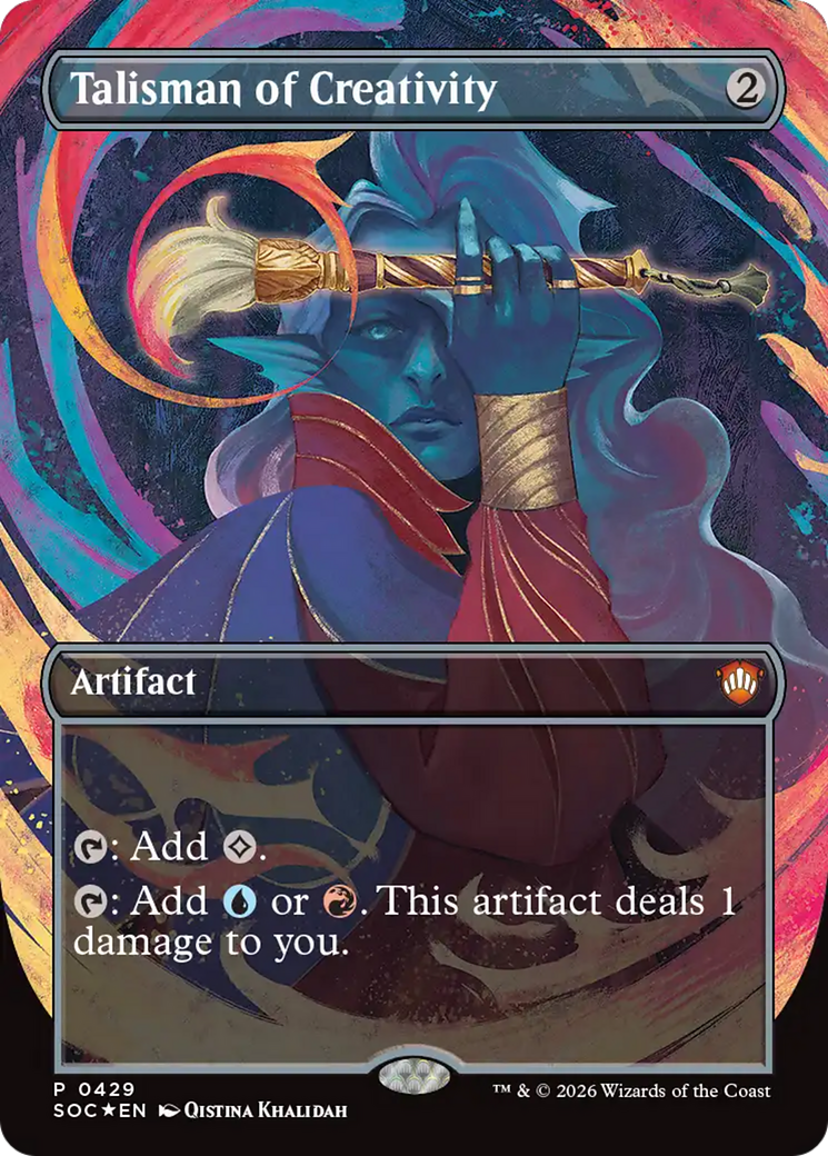 Talisman of Creativity (Borderless) [Secrets of Strixhaven Commander] | Card Citadel
