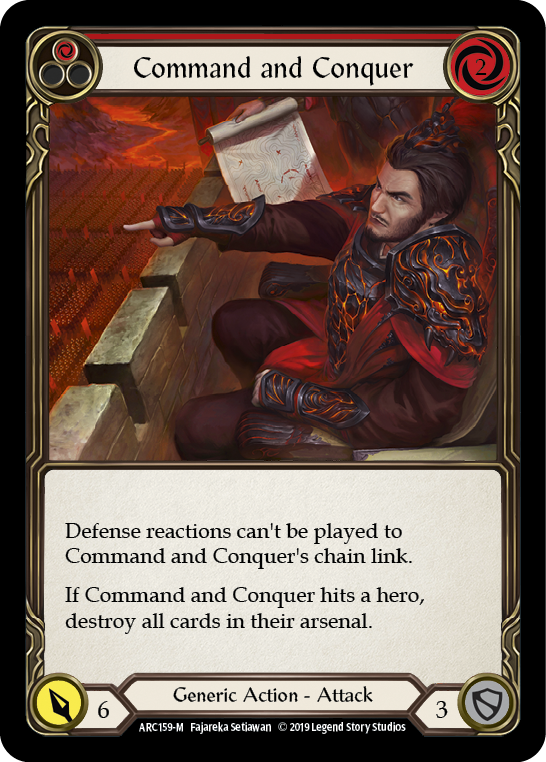 Command and Conquer [ARC159-M] (Arcane Rising)  1st Edition Rainbow Foil | Card Citadel
