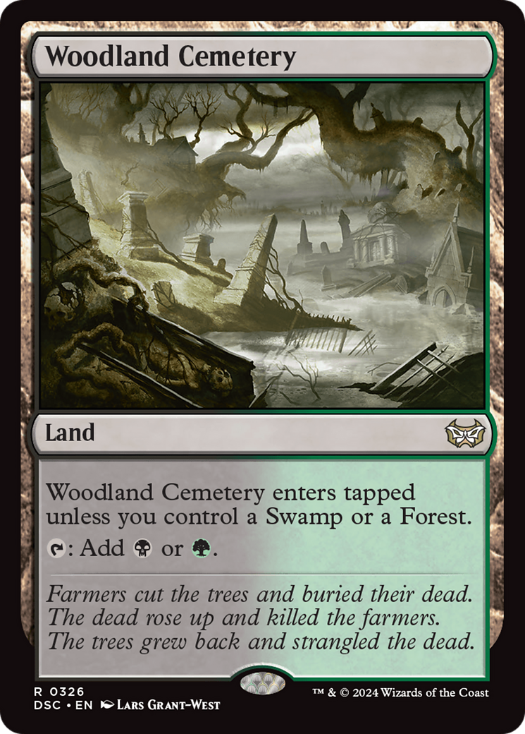 Woodland Cemetery [Duskmourn: House of Horror Commander] | Card Citadel