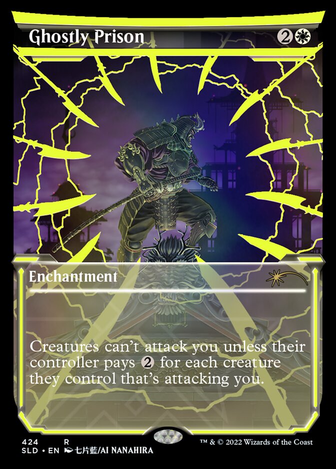 Ghostly Prison (Neon Ink Yellow) [Secret Lair Drop Series] | Card Citadel