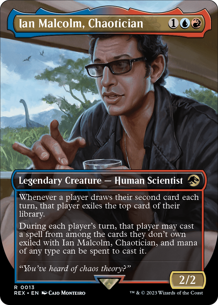 Ian Malcolm, Chaotician (Borderless) [Jurassic World Collection] | Card Citadel