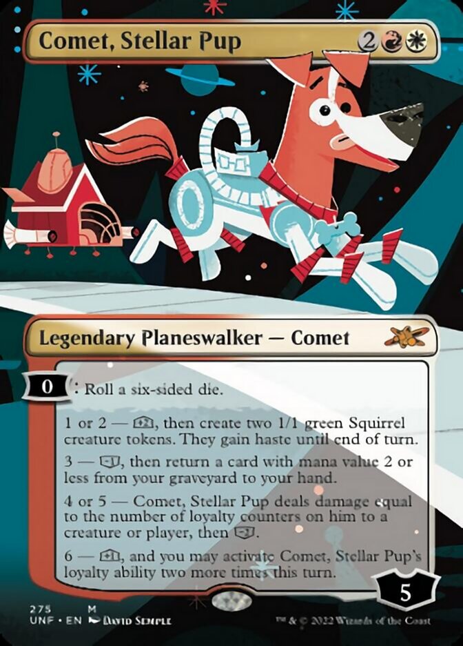 Comet, Stellar Pup (Borderless) [Unfinity] | Card Citadel