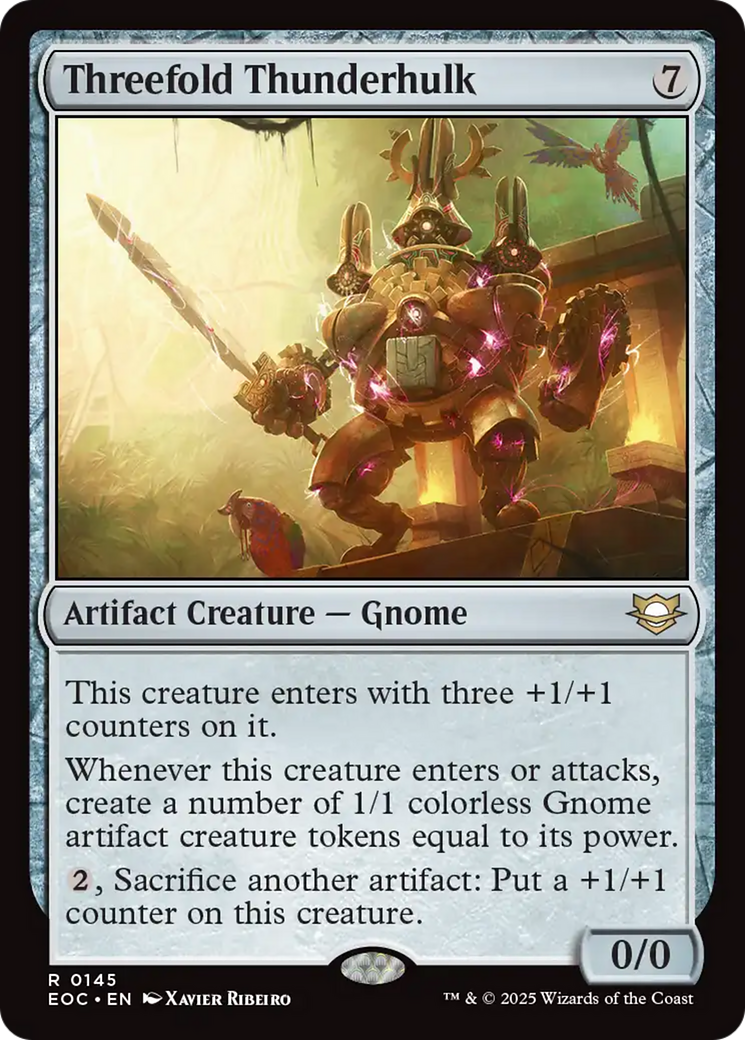 Threefold Thunderhulk [Edge of Eternities Commander] | Card Citadel