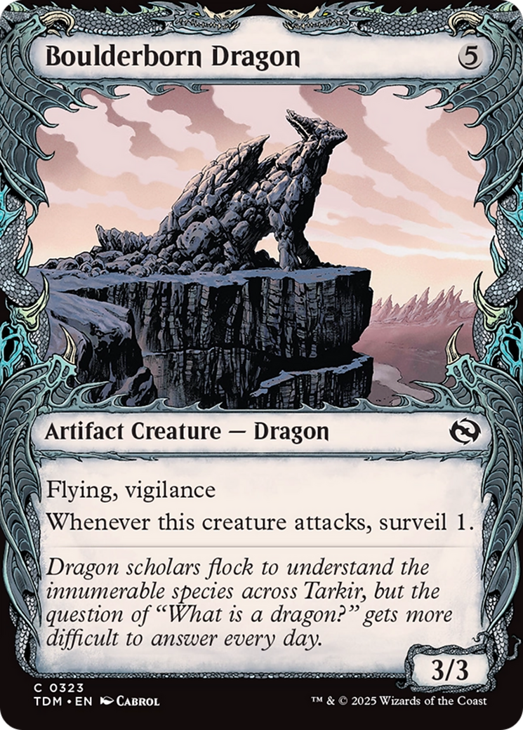 Boulderborn Dragon (Showcase) [Tarkir: Dragonstorm] | Card Citadel