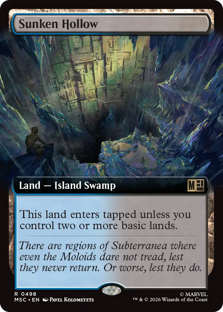 Sunken Hollow (Extended Art) [Marvel Super Heroes Commander] | Card Citadel