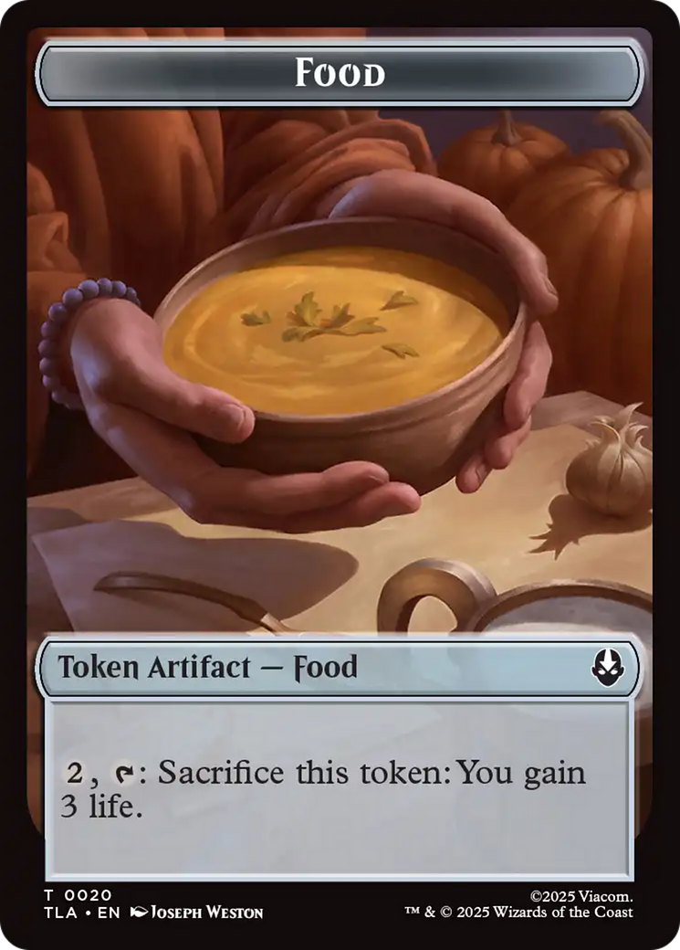 Food (0020) // Ally (0007) Double-Sided Token [Avatar: The Last Airbender Tokens] | Card Citadel