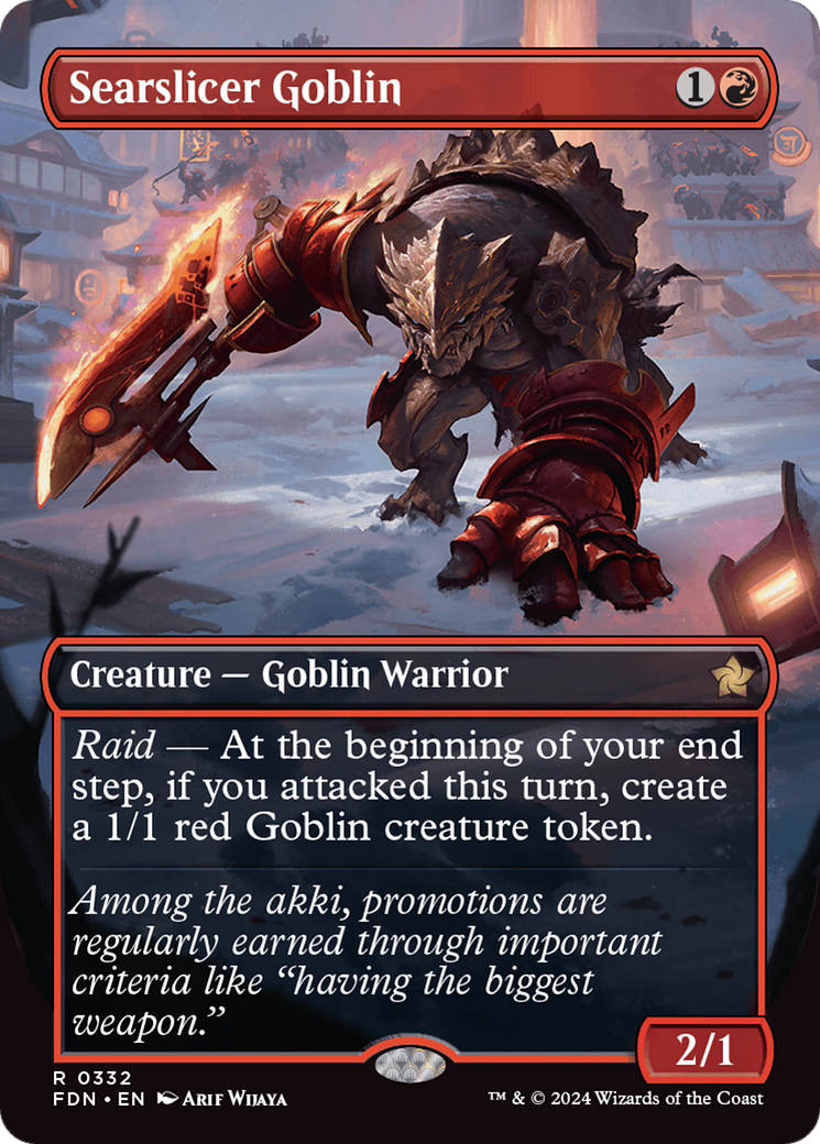 Searslicer Goblin (Borderless) [Foundations] | Card Citadel