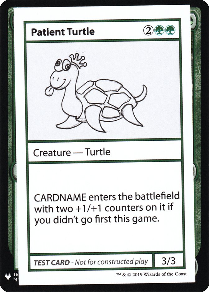 Patient Turtle [Mystery Booster Playtest Cards] | Card Citadel