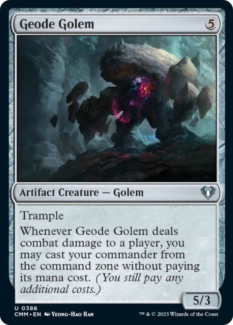 Geode Golem [Commander Masters] | Card Citadel