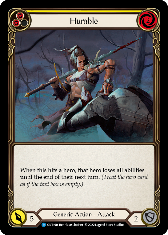 Humble (Yellow) [OUT190] (Outsiders) | Card Citadel