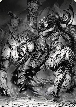 Vraska, Betrayal's Sting Art Card [Phyrexia: All Will Be One Art Series] | Card Citadel