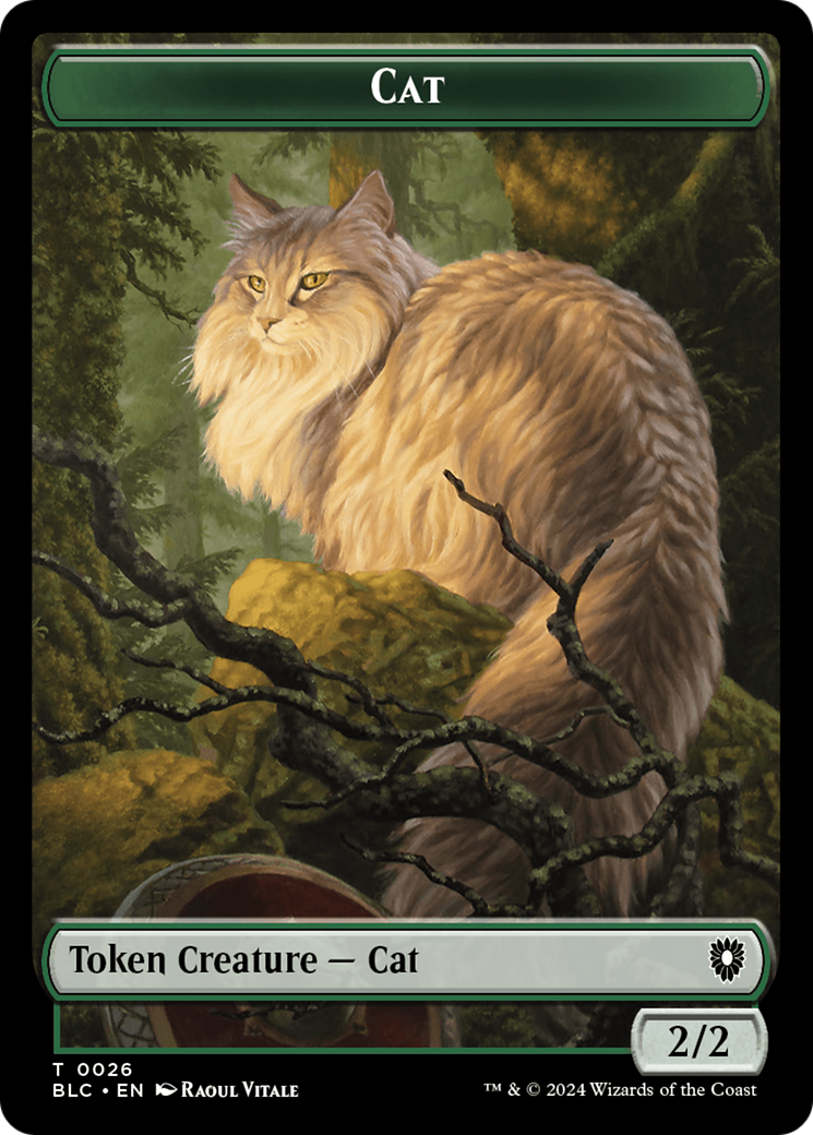 Elemental // Cat Double-Sided Token [Bloomburrow Commander Tokens] | Card Citadel