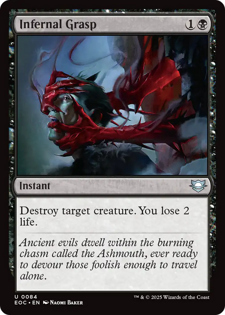 Infernal Grasp [Edge of Eternities Commander] | Card Citadel