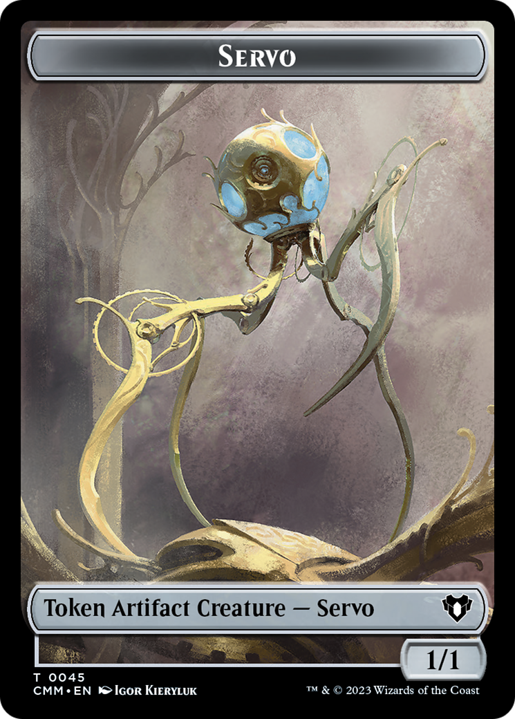 Soldier // Servo Double-Sided Token [Commander Masters Tokens] | Card Citadel