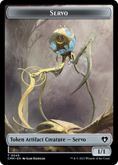 Servo // Dragon (0020) Double-Sided Token [Commander Masters Tokens] | Card Citadel
