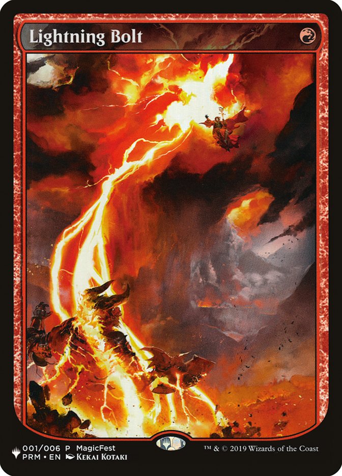 Lightning Bolt (001/006) [The List] | Card Citadel