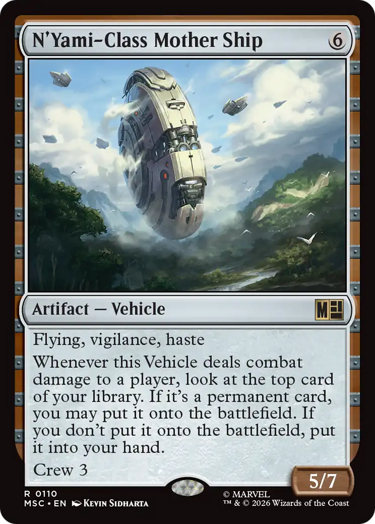 N'Yami-Class Mother Ship (Surge Foil) [Marvel Super Heroes Commander] | Card Citadel