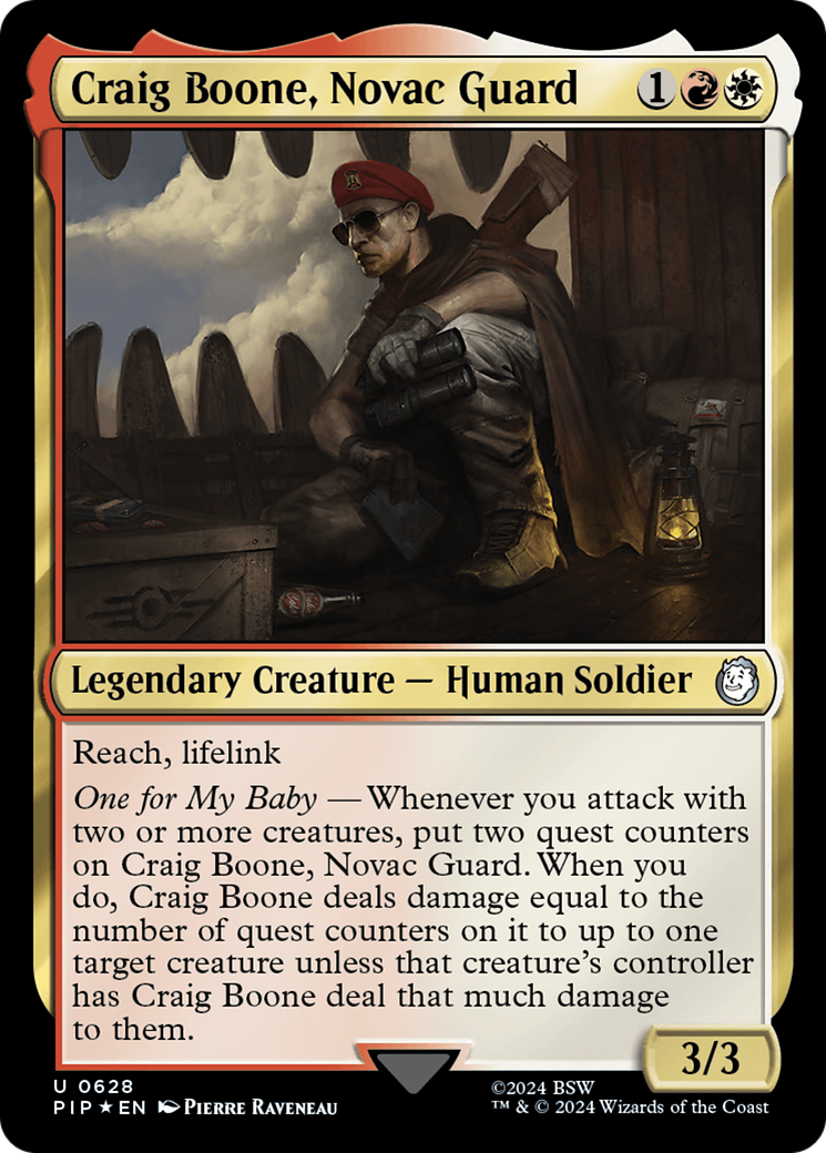 Craig Boone, Novac Guard (Surge Foil) [Fallout] | Card Citadel