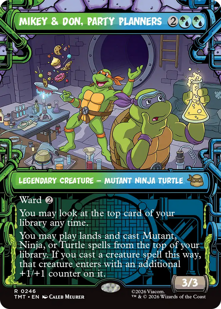 Mikey & Don, Party Planners (Showcase) [Teenage Mutant Ninja Turtles] | Card Citadel