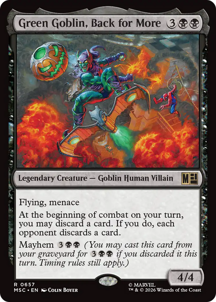 Green Goblin, Back for More [Marvel Super Heroes Commander] | Card Citadel