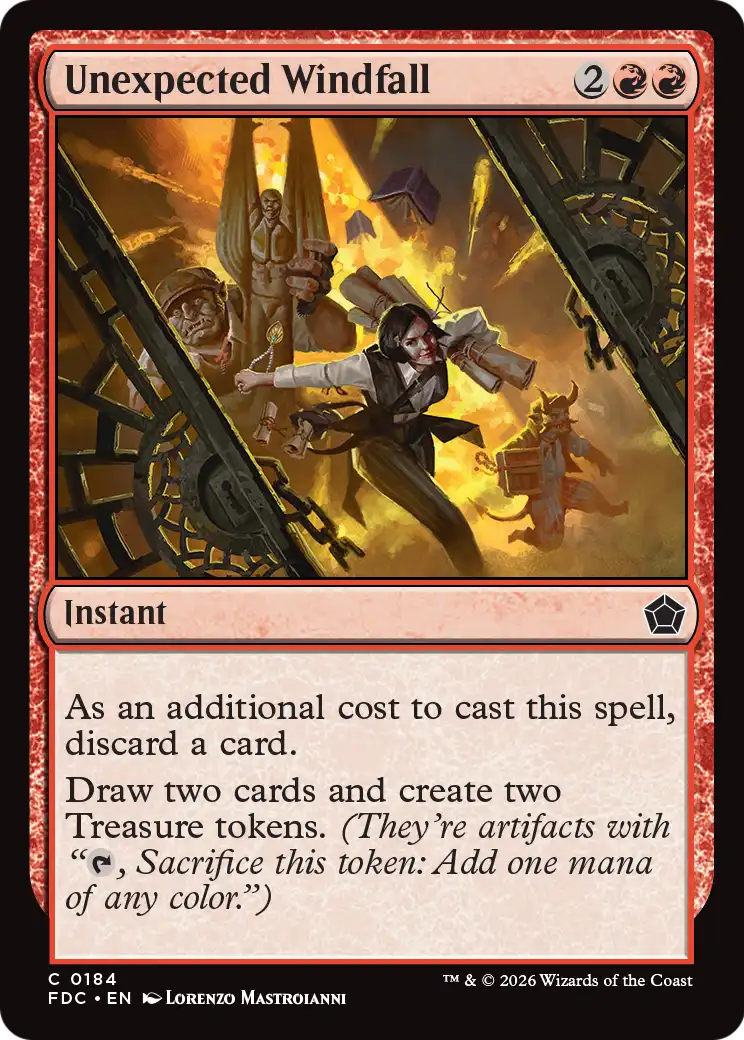 Unexpected Windfall [Foundations Commander] | Card Citadel