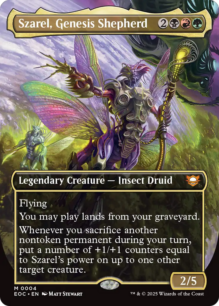 Szarel, Genesis Shepherd (Borderless) [Edge of Eternities Commander] | Card Citadel