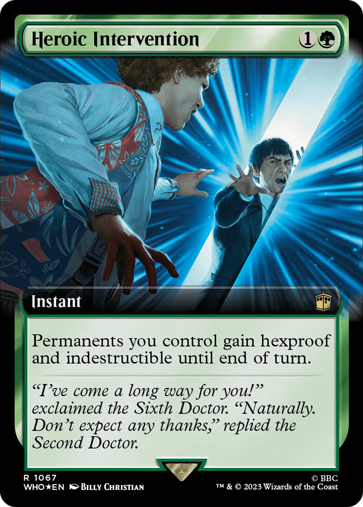 Heroic Intervention (Extended Art) (Surge Foil) [Doctor Who] | Card Citadel