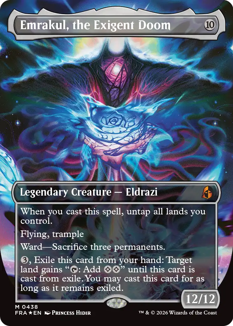 Emrakul, the Exigent Doom (Borderless) [Reality Fracture] | Card Citadel