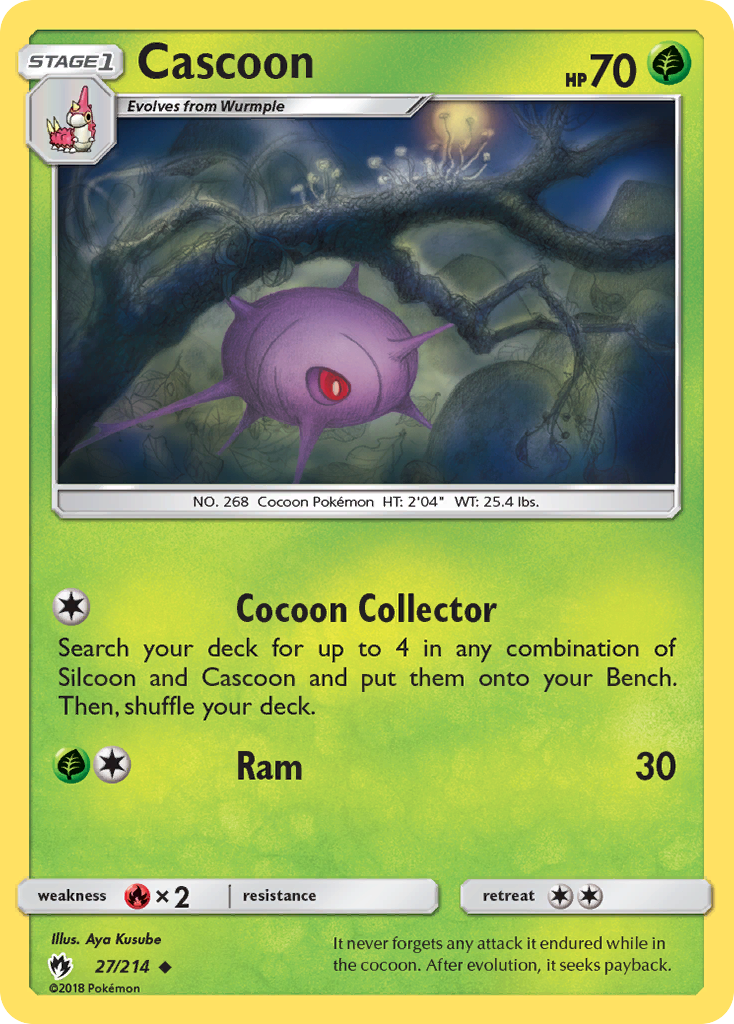 Cascoon (27/214) [Sun & Moon: Lost Thunder] | Card Citadel