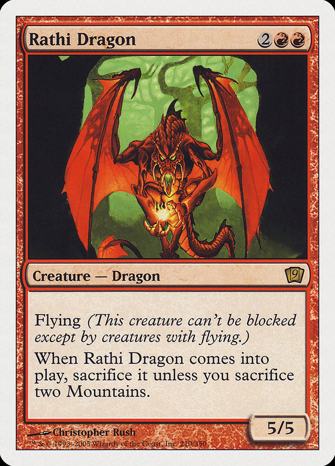 Rathi Dragon (9th Edition) [Oversize Cards] | Card Citadel