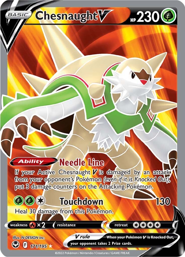 Chesnaught V (171/195) [Sword & Shield: Silver Tempest] | Card Citadel