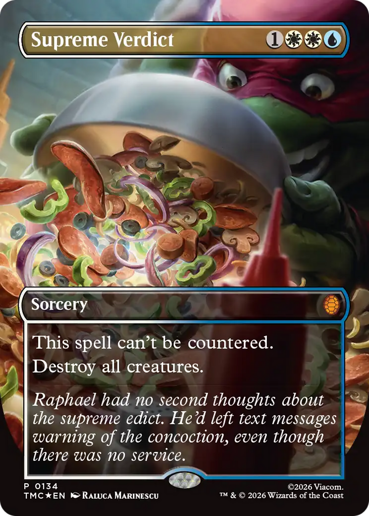 Supreme Verdict (Borderless) [Teenage Mutant Ninja Turtles Promos] | Card Citadel