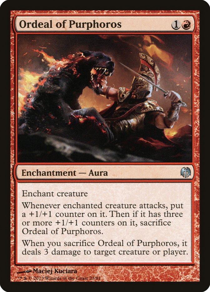 Ordeal of Purphoros [Duel Decks: Heroes vs. Monsters] | Card Citadel