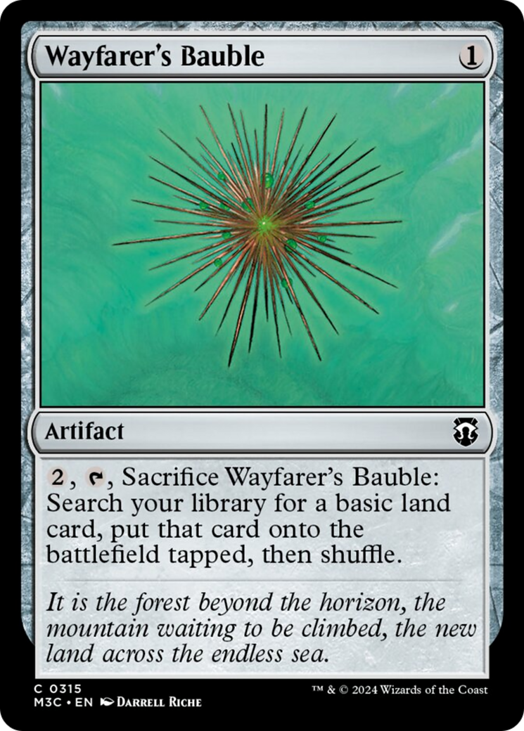 Wayfarer's Bauble (Ripple Foil) [Modern Horizons 3 Commander] | Card Citadel