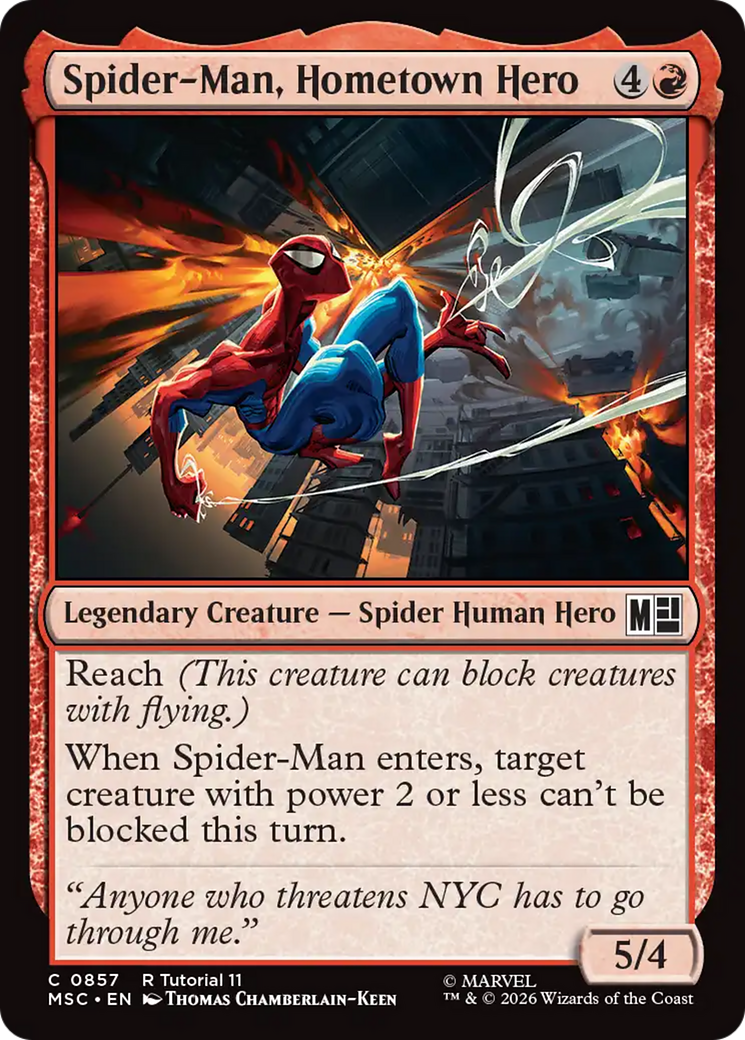 Spider-Man, Hometown Hero (0857) [Marvel Super Heroes Commander] | Card Citadel
