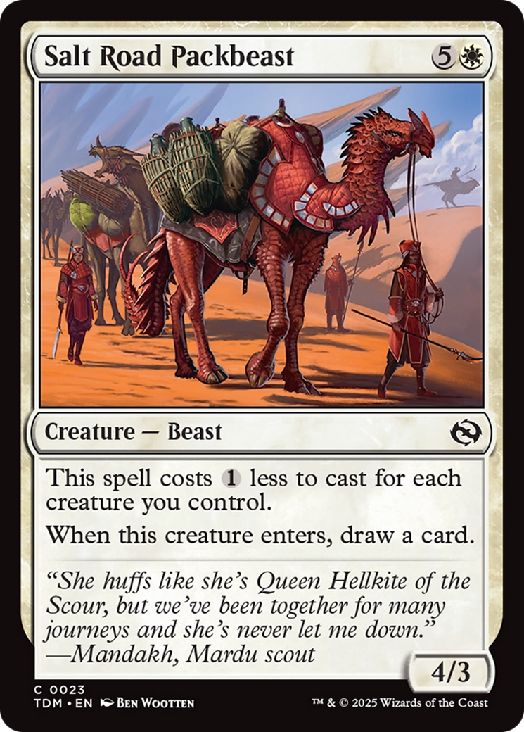 Salt Road Packbeast [Tarkir: Dragonstorm] | Card Citadel