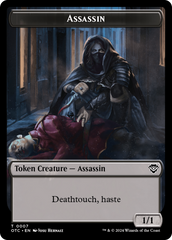 Assassin // Food Double-Sided Token [Outlaws of Thunder Junction Commander Tokens] | Card Citadel
