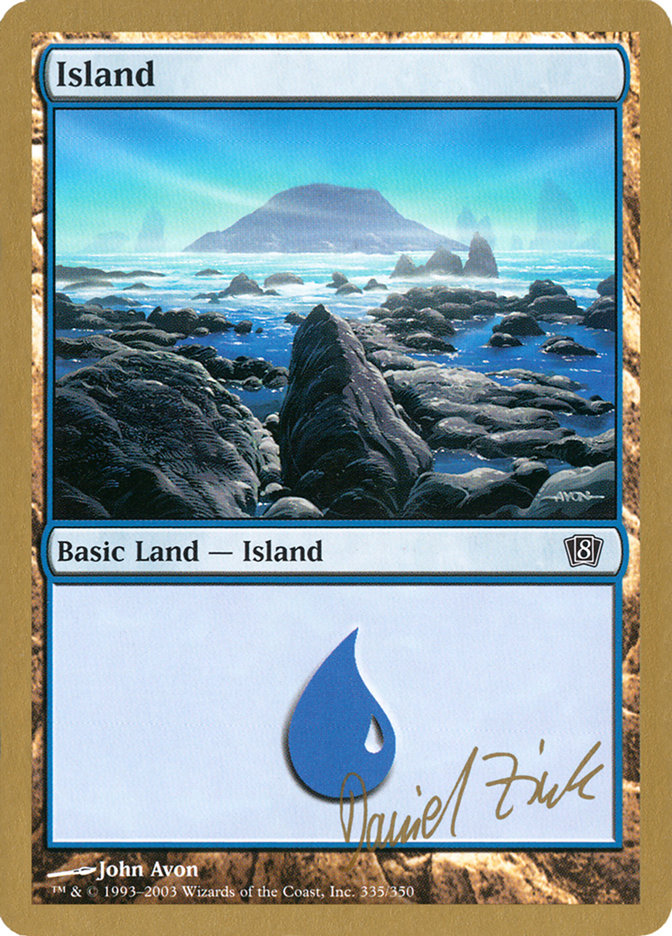 Island (dz335) (Daniel Zink) [World Championship Decks 2003] | Card Citadel