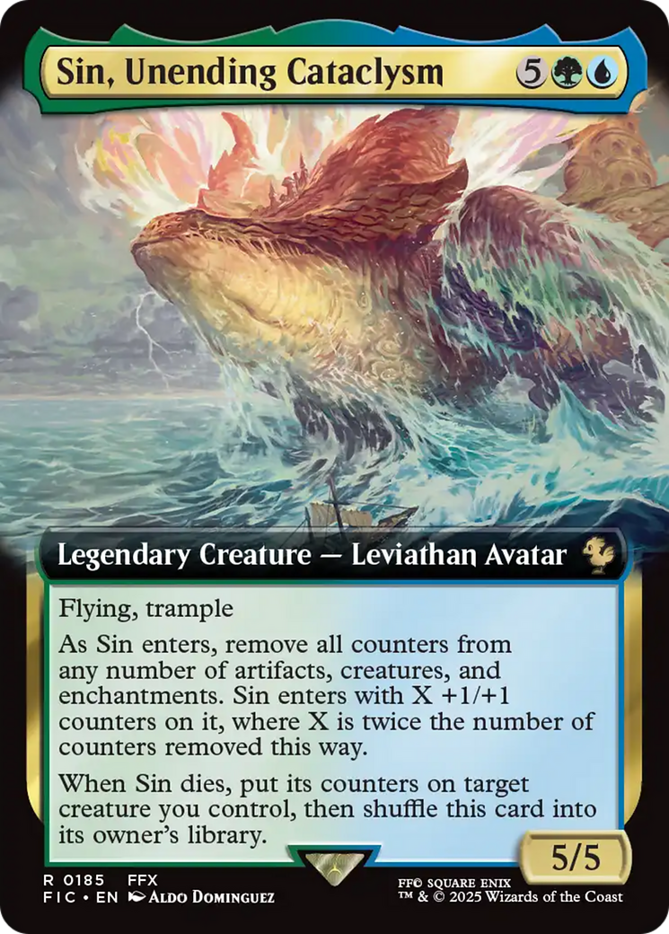 Sin, Unending Cataclysm (Extended Art) [FINAL FANTASY Commander] | Card Citadel