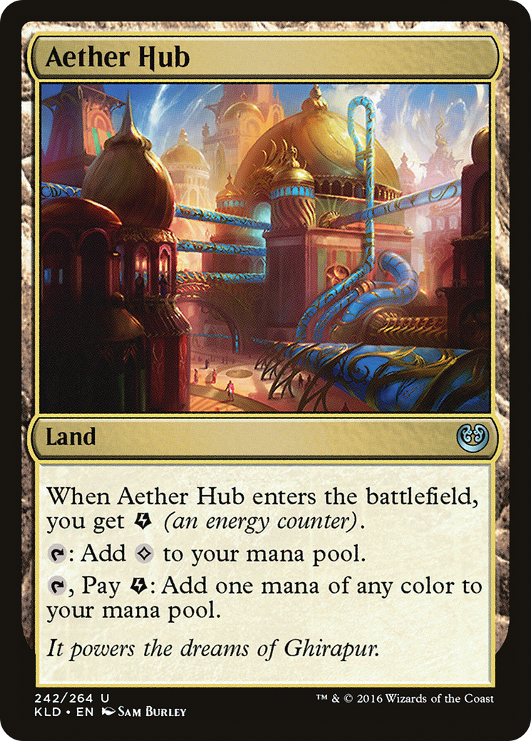 Aether Hub (Ripple Foil) [Modern Horizons 3 Commander] | Card Citadel