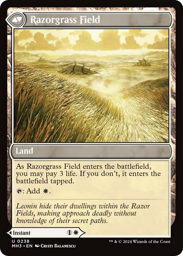 Razorgrass Ambush // Razorgrass Field [Modern Horizons 3] | Card Citadel