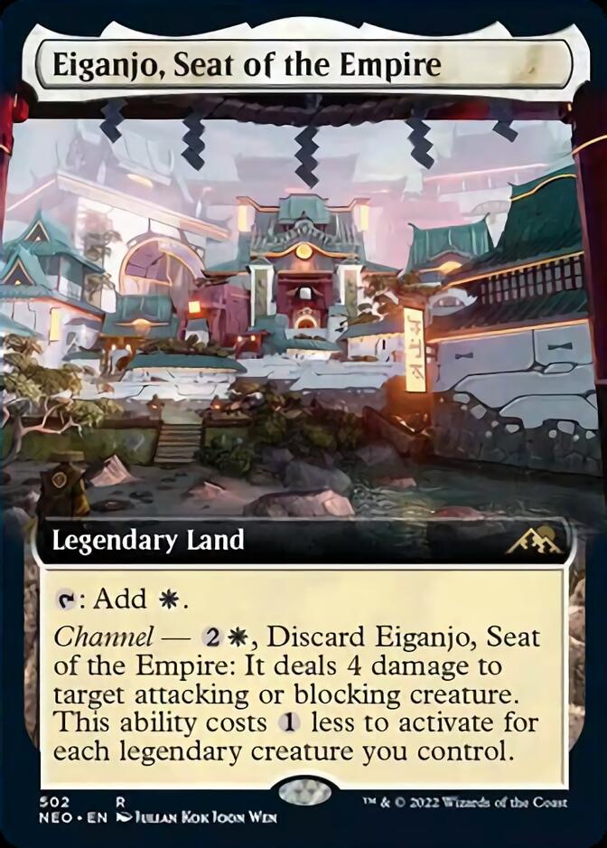 Eiganjo, Seat of the Empire (Extended Art) [Kamigawa: Neon Dynasty] | Card Citadel