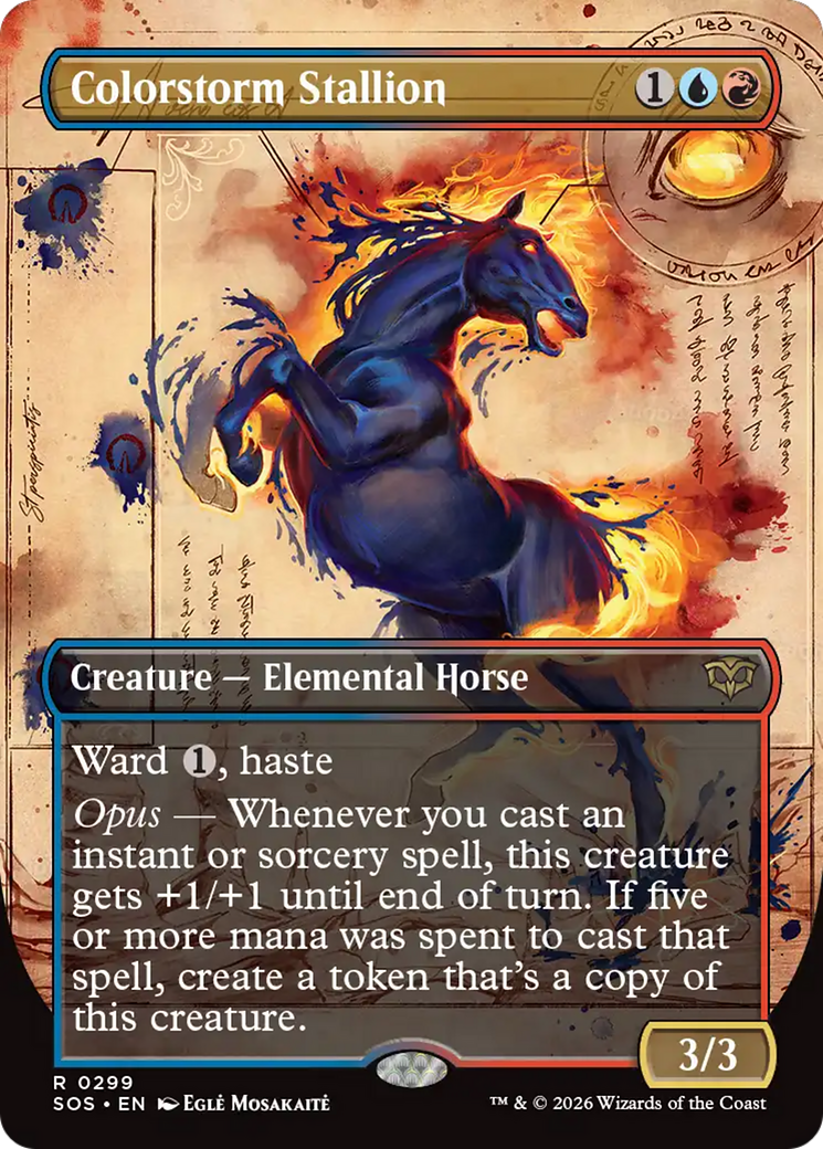 Colorstorm Stallion (Borderless) [Secrets of Strixhaven] | Card Citadel