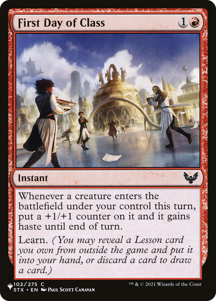 First Day of Class [The List Reprints] | Card Citadel