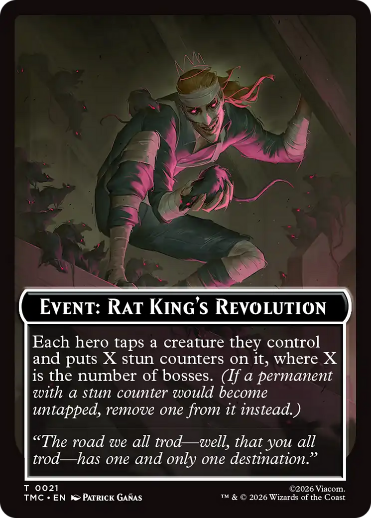 Event: Rat King's Revolution [Teenage Mutant Ninja Turtles Commander Tokens] | Card Citadel