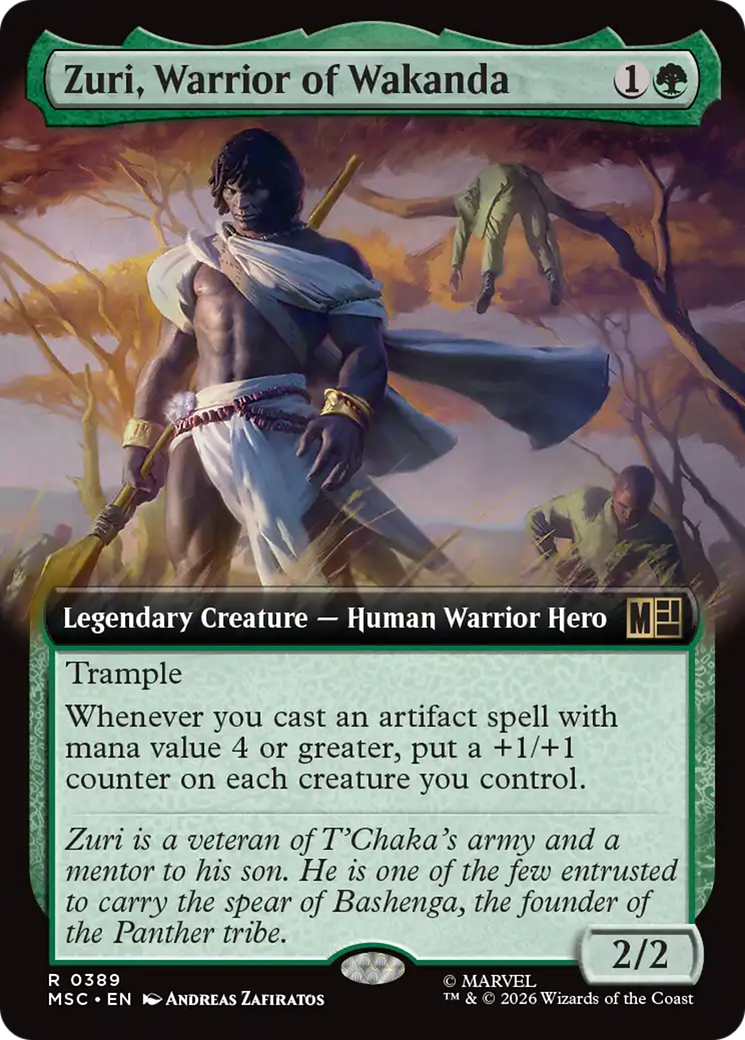 Zuri, Warrior of Wakanda (Extended Art) [Marvel Super Heroes Commander] | Card Citadel