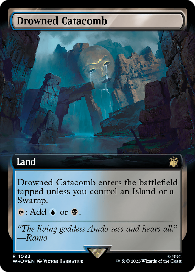 Drowned Catacomb (Extended Art) (Surge Foil) [Doctor Who] | Card Citadel