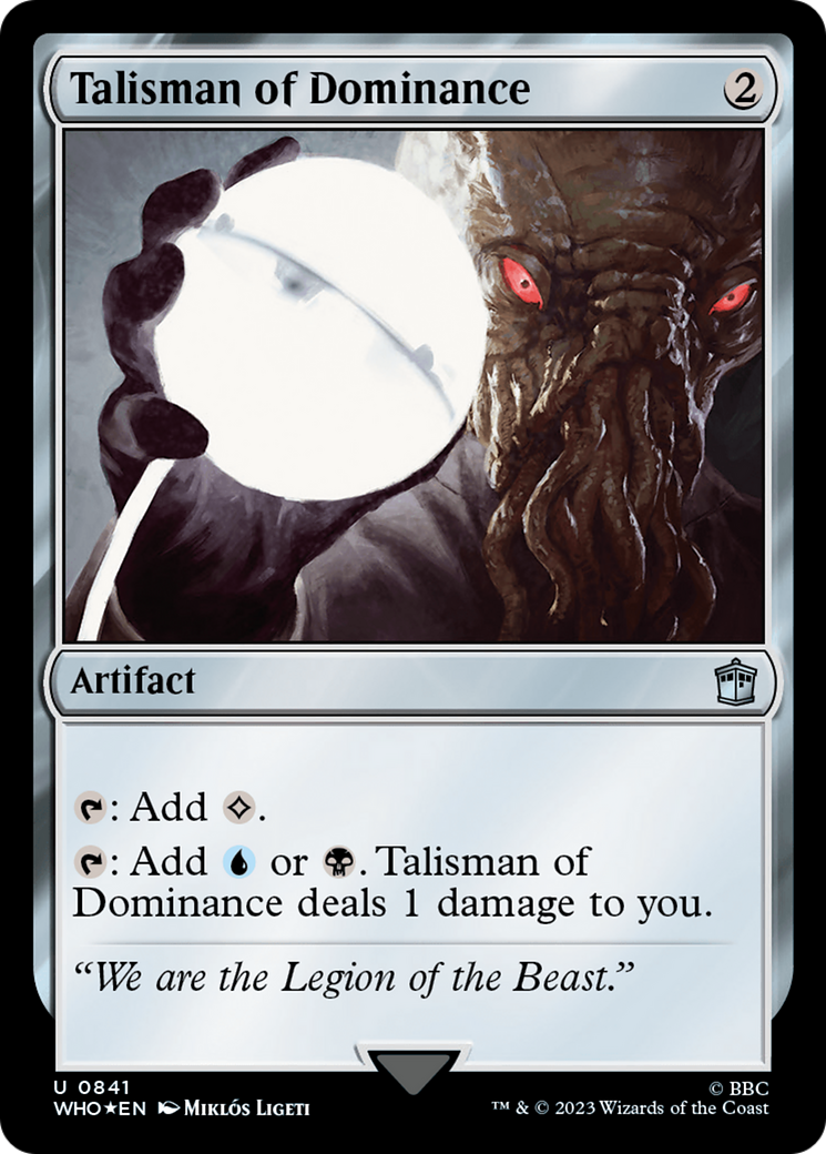 Talisman of Dominance (Surge Foil) [Doctor Who] | Card Citadel